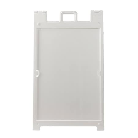 Blank Heavy-Duty Sign Stand 36 In H X 24 In W Plastic White
